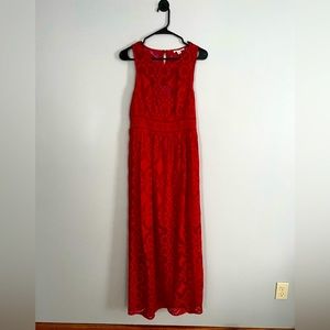 Francesca - Miami Red Lace Dress